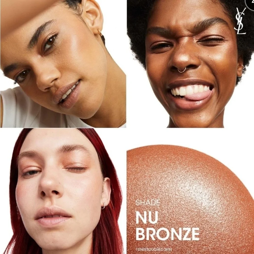YSL Nu Halo Tint Highlighter Nu Bronze Skincare Makeup Hybrid Glow - New In Box